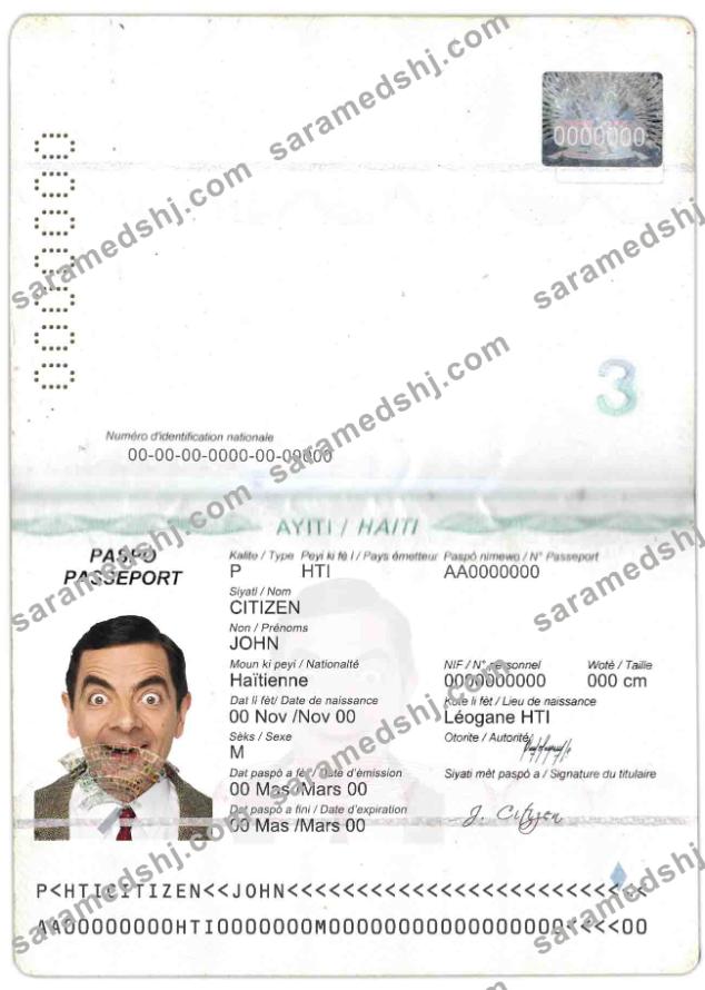 Haiti passport